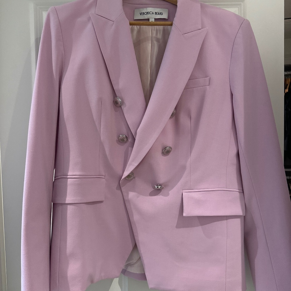 Veronica Beard Miller Dickey Jacket in Peony Pibk